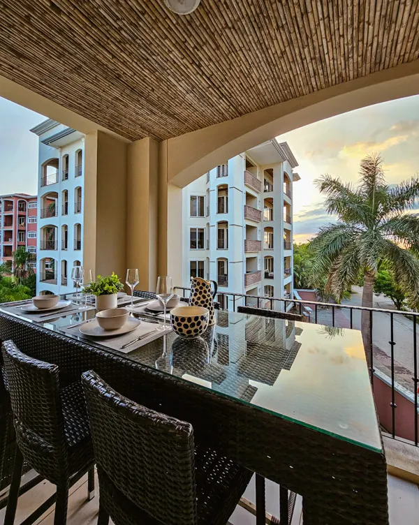 Covered balcony